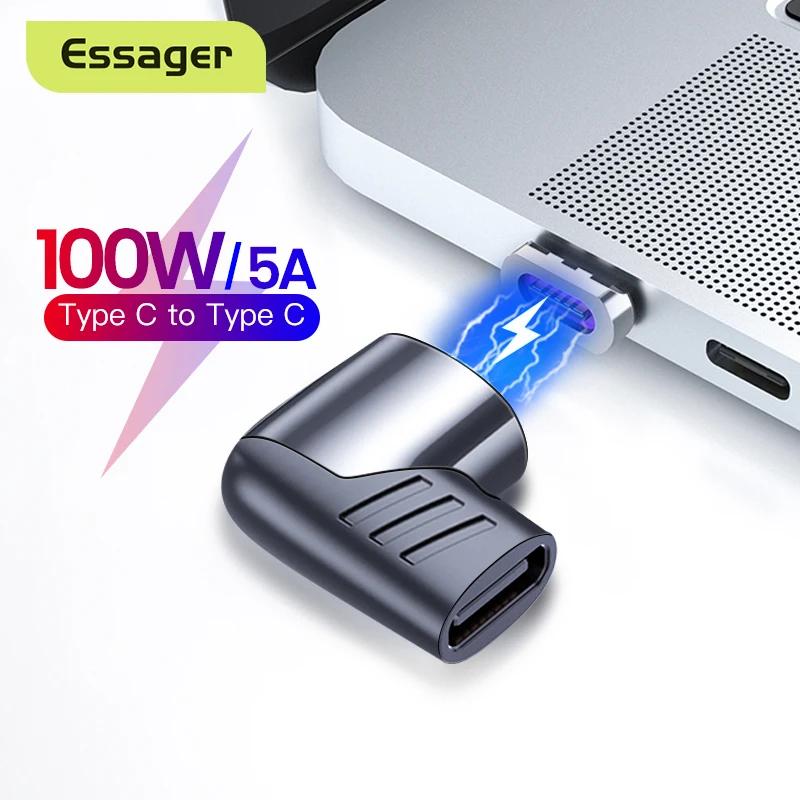 Essager ƺ ο ڼ  Ŀ, USB-C ȯ, USB C-C Ÿ ׳ƽ , 100W